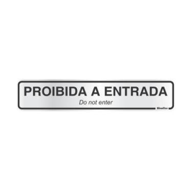 Imagem de Placa de alumínio proibida a entrada 100AY - Sinalize