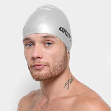 Imagem de Touca de Natação Arena Classic Silicone, Cinza, Único