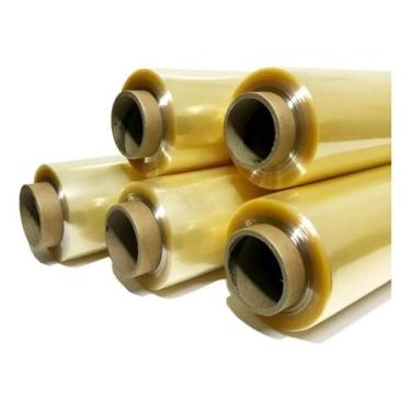 Imagem de Rolo Bobina Plástico Papel Filme Pvc 28cm X 100mts Esticável  Kit 3un 