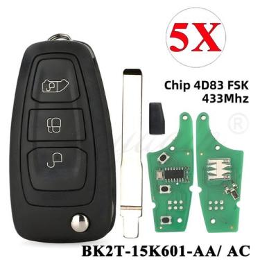 Imagem de Chave Remota Flip Ford Transit Custom Focus Ranger 3 Botões 433MHZ FSK
