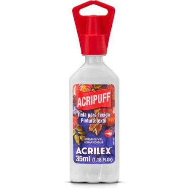 Imagem de Tinta para Tecido Acripuff 35ML Branco PCT.C/06 - Acrilex