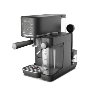 Imagem de Electrolux Cafeteira Espresso Cápsula, Pó e Sache Experience Vaporizador de Leite Preta semi automatica touch aquecimento de xícaras reservatorio leite 600ml ECM70 127V Preto Fosco