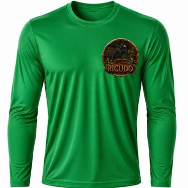 Imagem de Camisa Uv +50 Pássaro Bicudo - Proteção Solar cor:Verde BandeiraTamanh