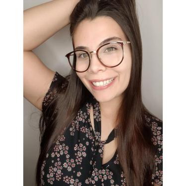 Imagem de Armação Óculos de Grau Feminina Redonda Jade-Feminino