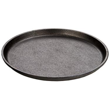 Imagem de Lodge Grelha redonda sem mão de ferro fundido, 23,5 cm, preta