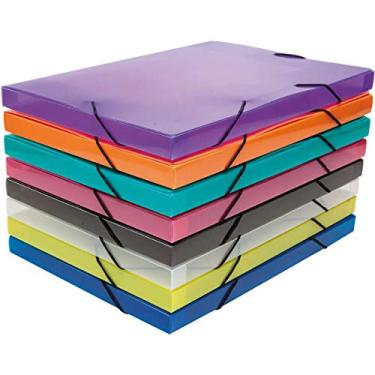 Imagem de Pasta Aba Elástica, Dello 0234.S.0050, Multicor, 335mm x 20mm x 235mm, pacote com 10 unidades