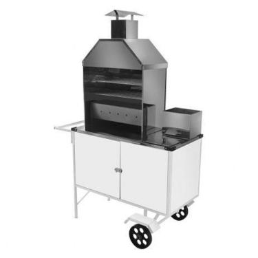 Imagem de Carrinho de Churrasco Luxo com Rodas Maciças - Cefaz
