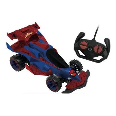 Imagem de Carrinho Controle Remoto Spiderman Web Runner 7 funções Bateria Recarregável Candide