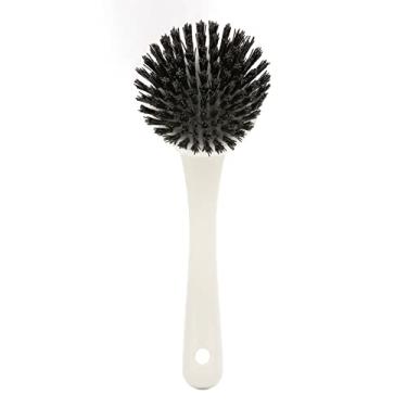 Imagem de Escova de panela,lavadora de pratos multiuso Escova de limpeza de fog?o cabo longo cerdas dur¨¢veis ??pia branca pendurada escova de limpeza para pratos de panela limpeza de pia, Escova de limpez