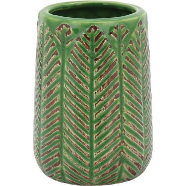 Imagem de CRISPIN VASO 9x6x6cm CERÂMICA VERDE