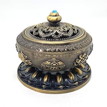 Imagem de Turíbulo Incensário De Mesa Metal Riqueza Sofisticação 8cm