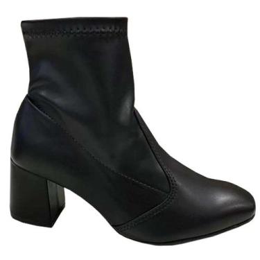 Imagem de Bota Feminina Cano Curto Napa Stretch Preto Beira Rio 9076.100