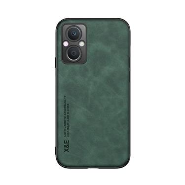 Imagem de Kepuch Silklike Capa para Oppo Reno 7Z/7 Lite/A96 5G(China)/F21 Pro/OnePlus Nord N20 - Case Placa de Metal Embutida para Oppo Reno 7Z/7 Lite/A96 5G(China)/F21 Pro/OnePlus Nord N20 - Verde