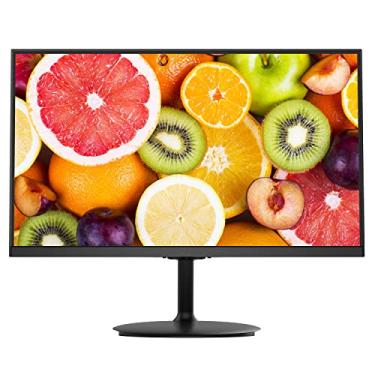 Imagem de Fiodio 22" 75Hz 1920 x 1080p Monitor de computador plano Full HD com portas HDMI VGA, inclinação ajustável, monitor de LED para escritório doméstico e jogos (cabo HDMI incluído)