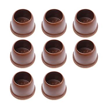 Imagem de Tingpai Protetores de piso de perna de cadei de 8 peças com tampas de perna de cadei de feltro Capa de proteção de pés de móveis pa proteção de piso de madei sem ar nhões de ruído