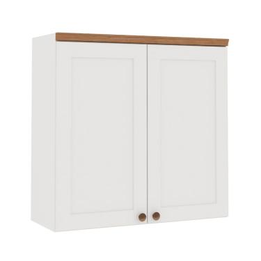 Imagem de Armário Aéreo Iluminata 2 Portas Branco 80 cm