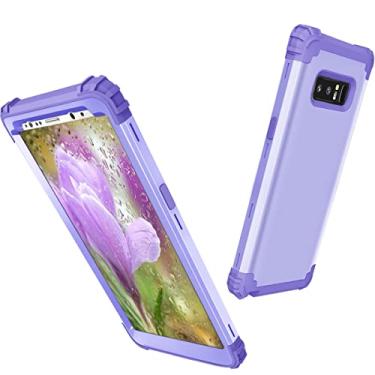Imagem de Capa ultrafina projetada para Samsung Galaxy Note 8, capa protetora três em um TPU + PC capa de telefone protetora de silicone ultrafina à prova de choque, proteção de nível militar, capa protetora para telefone
