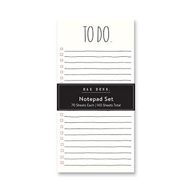Imagem de Rae Dunn Bloco de Notas para fazer e listar 70 folhas cada (140 no total)