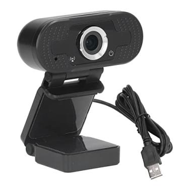 Imagem de Tgoon Webcam de computador, câmera universal para PC estéreo ABS Full HD 1080p com microfone para videoconferência para notebook