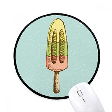 Imagem de Mouse pad de sorvete amarelo verde vermelho picolé para computador