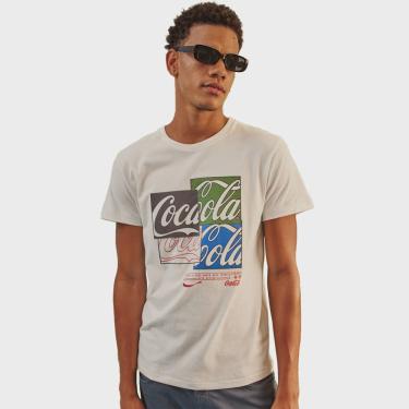 Imagem de Camiseta Estampada Coca Cola Shape P23 Off White Masculino