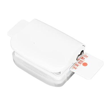 Imagem de Mini Máquina De Encadernação, Máquina De Encadernação Manual Portátil Multiuso 6 Furos Máquina De Encadernação Cinch Para Perfuração De Páginas Internas De Folhas Soltas A4 B5 A5(Branco)