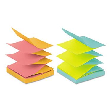 Imagem de Recarga pop-up Post-it, 4 cores alternativas, 3 x 3, 100/Pad, 12 blocos/pacote