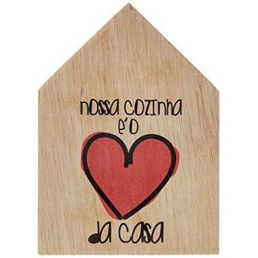 Imagem de Arte Maníacos Totem Nossa Cozinha é o Coração da Casa - 15x23cm