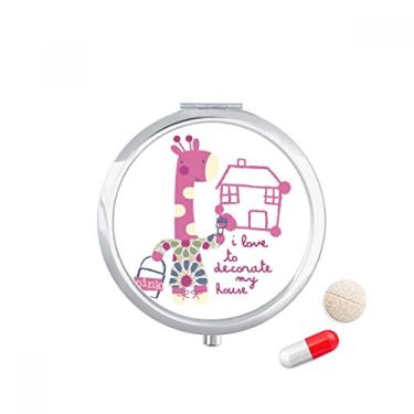 Imagem de Porta-comprimidos de animais de desenho de girafa da Decore House, caixa de armazenamento de remédios