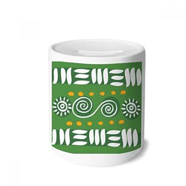 Imagem de DIYthinker Caixa de moedas de cerâmica Totems do México Civilização Antiga Porta-moedas Presente de cofrinho