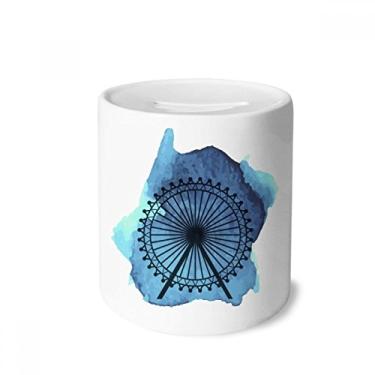 Imagem de DIYthinker London Eye Maleta gigante Inglaterra Grã-Bretanha, Reino Unido, caixa de moedas de cerâmica, presente de cofrinho