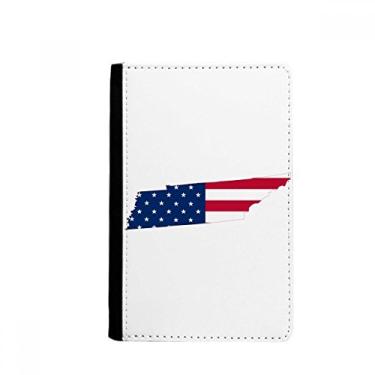 Imagem de Tennessee USA Mapa Estrelas Listras Bandeira Formato Passaporte Notecase Burse Carteira Carteira Porta-cartão