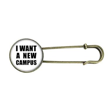 Imagem de I Want A New Campus Art Deco Presente Fashion Retrô Metal Broche Clip Joias