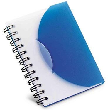 Imagem de Mini Caderneta Capa Plástica 8x11cm 80 Folhas Sem Pauta (Azul)