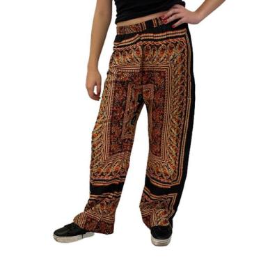Imagem de Calça Pantalona Indiana Estampada Moda  Boho Style - Deeyaa