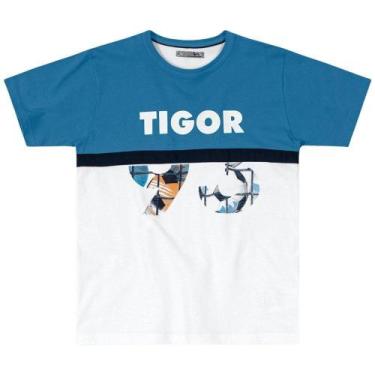 Imagem de Camiseta Tigor T. Tigre Manga Curta Em Malha Infantil