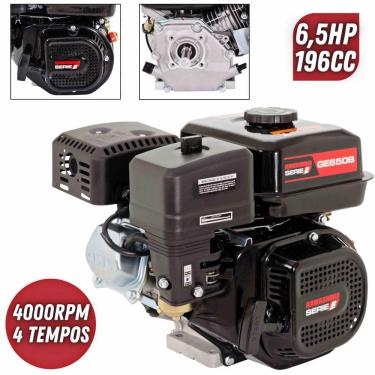 Imagem de Motor Estacionário Profissional Kawashima GE650B á Gasolina 4T 6.5hp Alta Potência e Resistência Ideal Para Geradores e Bombas
