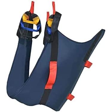 Imagem de Elevador De Tipoia De Toalete, Elevador De Tipoia De Corpo Inteiro Para Transferência De Cama Para Cadeira De Rodas Cadeira De Banho Reclinável Ou Cinto De Transferência De Tipoia De Toalete,Azul,