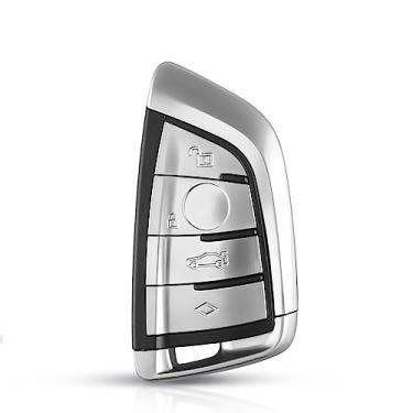 Imagem de 4 Botões Keyless Smart Remote Key Shell Fob Cover, Para BMW X5 X6 2014-2016 Substituição Chave Do Carro Caso Com Lâmina Não Cortada