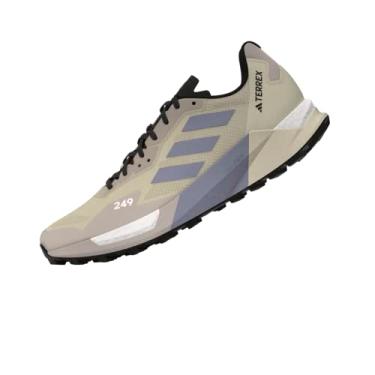 Imagem de adidas T nis de corrida feminino Agravic Ultra Trail, Estratos de areia/Violeta Prata/Maravilha Taupe, 9