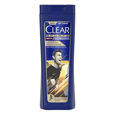 Imagem de Shampoo Clear 400 Ml Men Limpeza Profunda