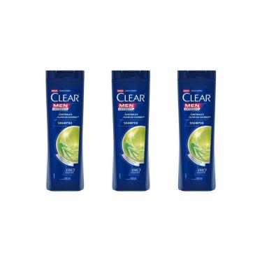 Imagem de Shampoo Clear 400ml Masculino Controle da Coceira-Kit C/3un
