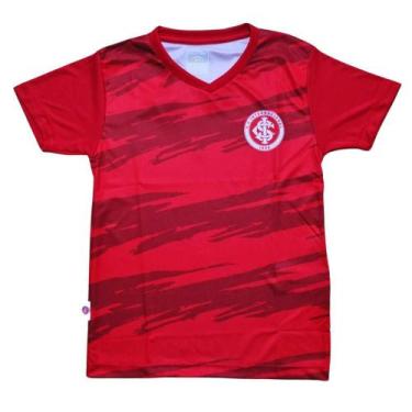 Imagem de Camiseta Infantil Internacional Vermelha Faixas Oficial - Revedor