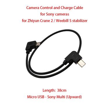 Imagem de Estabilizador para Câmeras Sony  Zhiyun Crane 2  Weebill S  Controle e Cabo de Carga  Micro USB