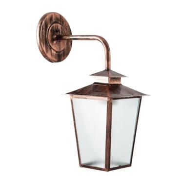 Imagem de Luminária Lustre Arandela Colonial de Parede Vidro Mini Boreal 14BN (Cobre)