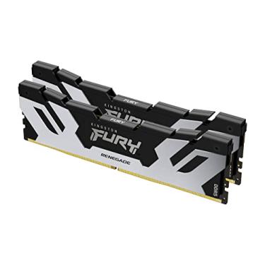 Imagem de Kingston Memória para jogos Fury Renegade DDR5 prata/preta XMP 96GB 6000MT/s CL32 DIMM (kit de 2) - KF560C32RSK2-96