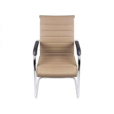 Imagem de Cadeira para Escritório Interlocutor Esteirinha Florença 3322 Or Design Caramelo