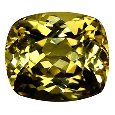 Imagem de 2,95 quilates Certificado AIG Corte Almofada (8 x 7 mm) Pedra Preciosa Solta Brasileira Não Aquecida/Não Tratada Laranja Amarelo Topázio Imperial, Large, pedra preciosa, Topázio imperial