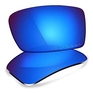 Imagem de ThunderClap Lentes de policarbonato de substituição para óculos de sol Oakley Gascan - Azul Geyser Polarizado