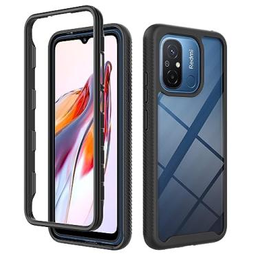 Imagem de Kukoufey Capa compatível com Xiaomi Poco C55 22127PC95I, capa protetora antiqueda e absorção de choque compatível com Xiaomi Redmi 11A 22120RN86C / Redmi 12C 22120RN86G capa preta